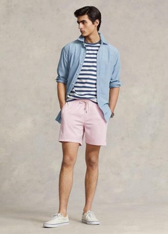 Pink Men’s Ralph Lauren Traveller Swimming Trunk  Shorts