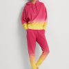 Pink / Orange / Yellow Women’s Ralph Lauren Dip-Dyed French Terry Sweatpants