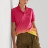 Pink / Orange / Yellow Women’s Ralph Lauren Dip-Dyed Piqué Polo Shirts