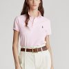 Pink Women’s Ralph Lauren Classic Fit Mesh Polo Shirts Pink Women’s Ralph Lauren Classic Fit Mesh Polo Shirts