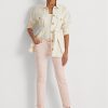 Pink Women’s Ralph Lauren Coated Mid-Rise Straight Ankle Jeans Pink Women’s Ralph Lauren Coated Mid-Rise Straight Ankle Jeans