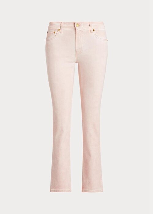 Pink Women’s Ralph Lauren Coated Mid-Rise Straight Ankle Jeans Pink Women’s Ralph Lauren Coated Mid-Rise Straight Ankle Jeans