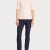 Pink Women’s Ralph Lauren Cotton Boatneck Tops Pink Women’s Ralph Lauren Cotton Boatneck Tops