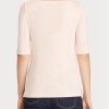Pink Women’s Ralph Lauren Cotton Boatneck Tops Pink Women’s Ralph Lauren Cotton Boatneck Tops