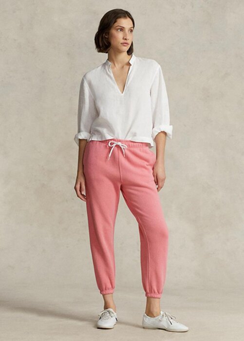 Pink Women’s Ralph Lauren Fleece Athletics Pants Pink Women’s Ralph Lauren Fleece Athletics Pants