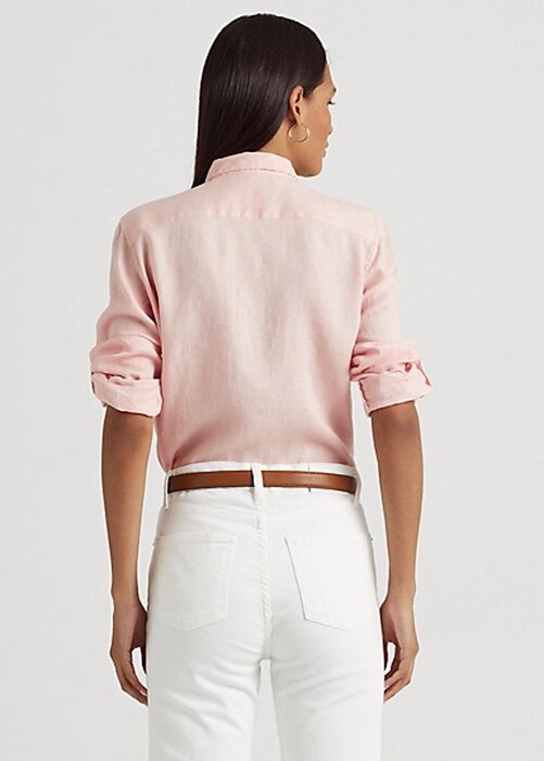 Pink Women’s Ralph Lauren Linen Shirts Pink Women’s Ralph Lauren Linen Shirts