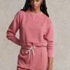 Pink Women’s Ralph Lauren Organic Cotton Crewneck Sweatshirts Pink Women’s Ralph Lauren Organic Cotton Crewneck Sweatshirts