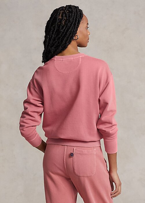 Pink Women’s Ralph Lauren Organic Cotton Crewneck Sweatshirts Pink Women’s Ralph Lauren Organic Cotton Crewneck Sweatshirts