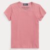Pink Women’s Ralph Lauren Organic Cotton Crewneck T Shirts Pink Women’s Ralph Lauren Organic Cotton Crewneck T Shirts