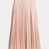 Pink Women’s Ralph Lauren Pleated Metallic Chiffon Skirts