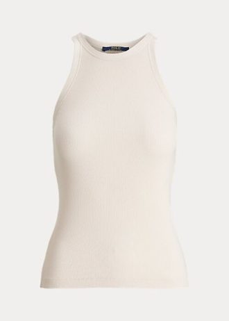 Pink Women’s Ralph Lauren Ribbed Cotton Tank Tops