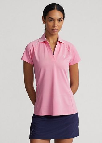 Pink Women’s Ralph Lauren Tailored Fit Piqué Polo Shirts