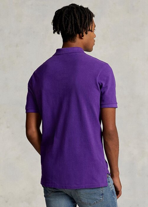 Purple Men’s Ralph Lauren Custom Slim Fit Mesh Polo Shirts Purple Men’s Ralph Lauren Custom Slim Fit Mesh Polo Shirts