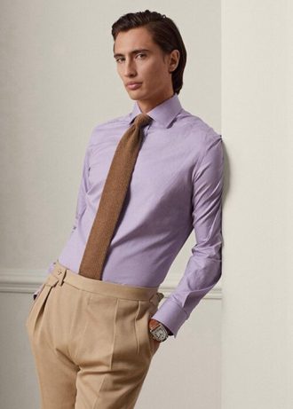 Purple Men’s Ralph Lauren Gingham Formal   Shirts