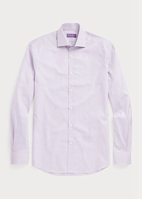 Purple Men’s Ralph Lauren Gingham Formal Shirts Purple Men’s Ralph Lauren Gingham Formal Shirts
