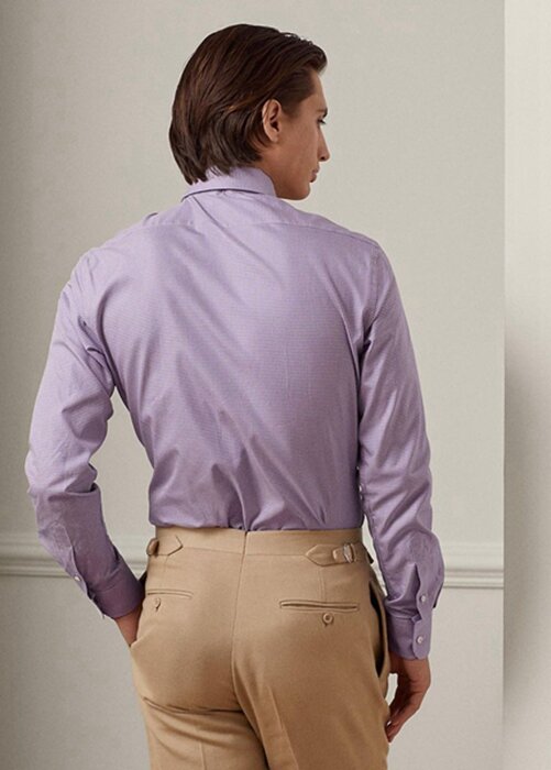 Purple Men’s Ralph Lauren Gingham Formal Shirts Purple Men’s Ralph Lauren Gingham Formal Shirts