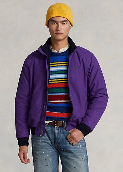 Purple Men’s Ralph Lauren Raglan-Sleeve Jackets Purple Men’s Ralph Lauren Raglan-Sleeve Jackets