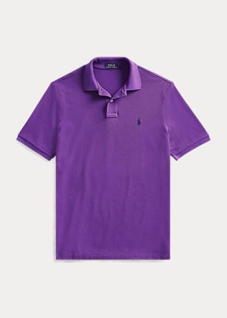 Purple Men’s Ralph Lauren The Iconic Mesh Polo Shirts