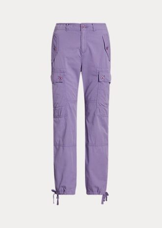 Purple Women’s Ralph Lauren Featherweight Twill Cargo Ankle Pants