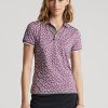 Purple Women’s Ralph Lauren Tailored Fit Stretch Jersey Polo Shirts
