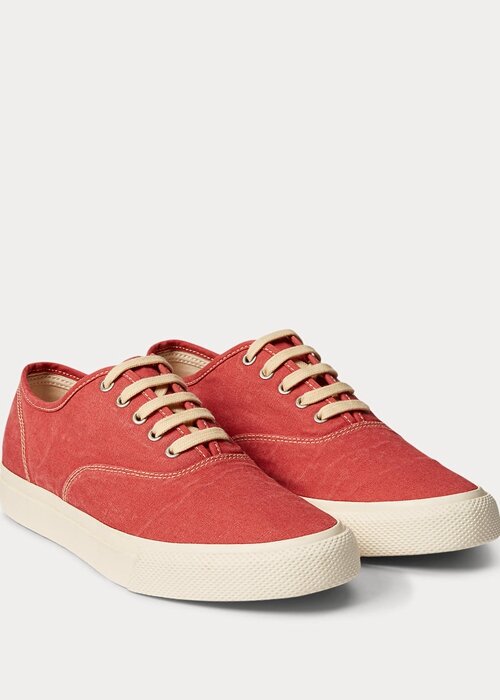 Red Men’s Ralph Lauren Canvas Sneakers Red Men’s Ralph Lauren Canvas Sneakers