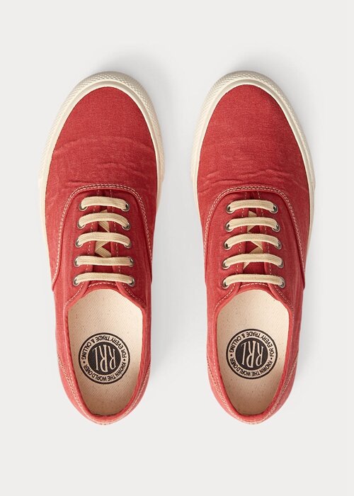 Red Men’s Ralph Lauren Canvas Sneakers Red Men’s Ralph Lauren Canvas Sneakers