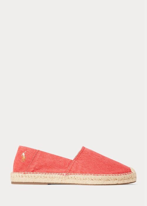 Red Men’s Ralph Lauren Cevio Washed Canvas Espadrille Red Men’s Ralph Lauren Cevio Washed Canvas Espadrille