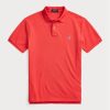 Red Men’s Ralph Lauren Custom Slim Fit Mesh Polo Shirts Red Men’s Ralph Lauren Custom Slim Fit Mesh Polo Shirts