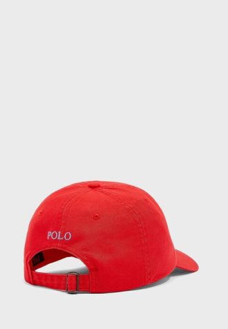 Red Men’s Ralph Lauren Essential Curved Peak Hats