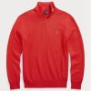 Red Men’s Ralph Lauren Mesh-knit Cotton Quarter-zip Jumper Sweaters Red Men’s Ralph Lauren Mesh-knit Cotton Quarter-zip Jumper Sweaters