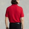 Red Men’s Ralph Lauren Slim Fit Mesh  Polo Shirts