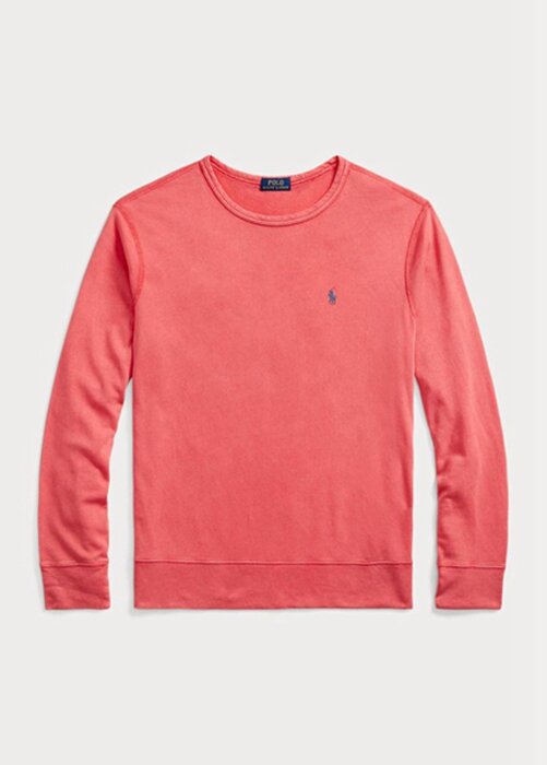 Red Men’s Ralph Lauren Spa Terry Sweatshirt Red Men’s Ralph Lauren Spa Terry Sweatshirt