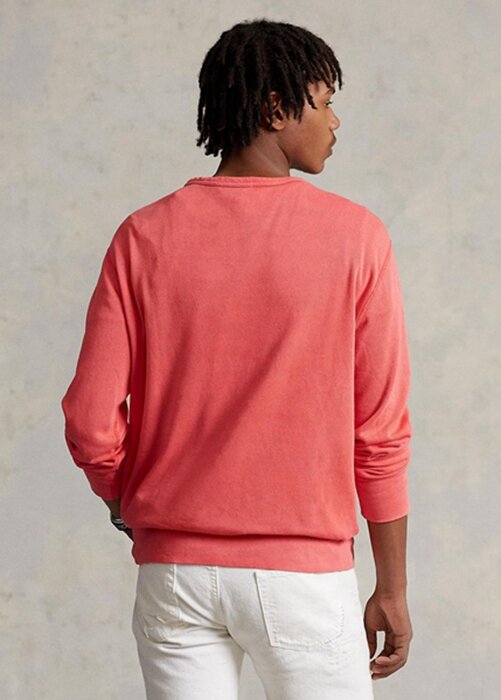 Red Men’s Ralph Lauren Spa Terry Sweatshirt Red Men’s Ralph Lauren Spa Terry Sweatshirt