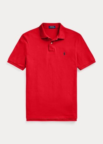 Red Men’s Ralph Lauren The Iconic Mesh Polo Shirts