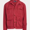 Red Men’s Ralph Lauren Twill Wading Jackets Red Men’s Ralph Lauren Twill Wading Jackets