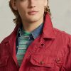 Red Men’s Ralph Lauren Twill Wading Jackets Red Men’s Ralph Lauren Twill Wading Jackets