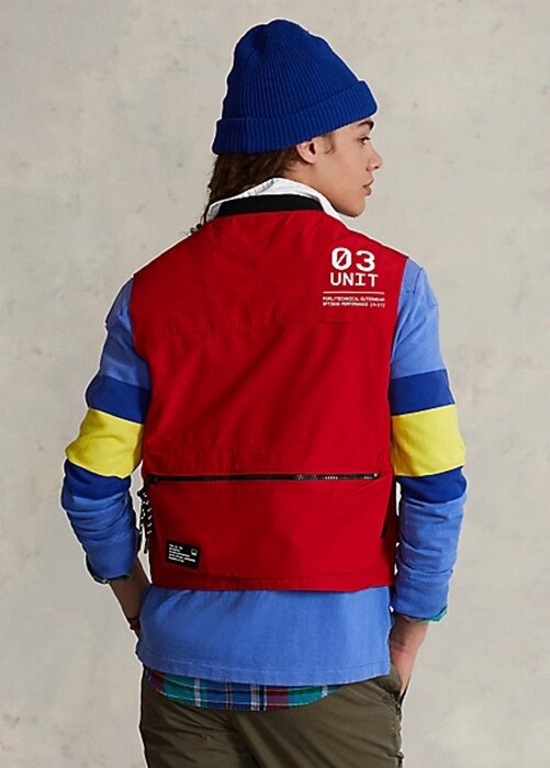 Red Men’s Ralph Lauren Water-Repellent Utility Vest Red Men’s Ralph Lauren Water-Repellent Utility Vest