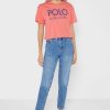 Red Women’s Ralph Lauren Graphic Logo T Shirts