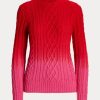 Red Women’s Ralph Lauren Lunar New Year Cable-Knit Sweaters