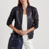 Refined Navy Women’s Ralph Lauren Leather Large Andie Handbag