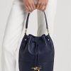 Refined Navy Women’s Ralph Lauren Leather Large Andie Handbag