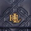 Refined Navy Women’s Ralph Lauren Quilted Nappa Leather Medium Shoulder Bags