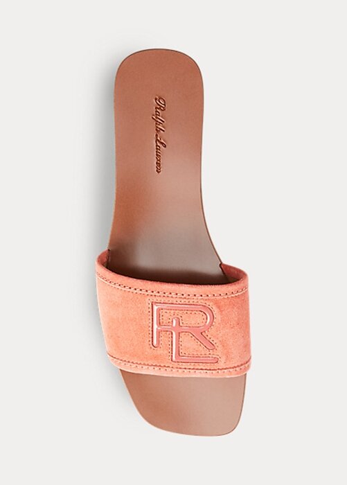 Rose Women’s Ralph Lauren Andela Calf-Suede Sandals Rose Women’s Ralph Lauren Andela Calf-Suede Sandals