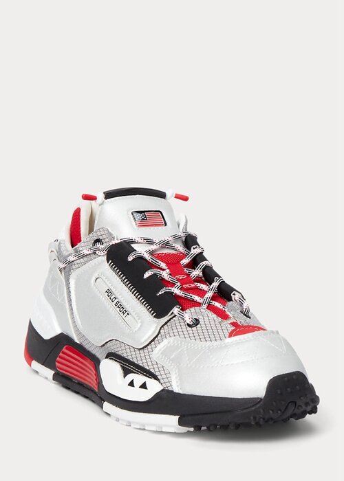 Silver / Red / Black Men’s Ralph Lauren PS200 Sneakers Silver / Red / Black Men’s Ralph Lauren PS200 Sneakers
