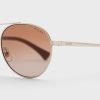 Silver Women’s Ralph Lauren 0Ra4135 Aviator Sunglasses