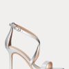 Silver Women’s Ralph Lauren Gabriele Metallic Leather Sandals