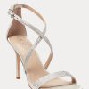Silver Women’s Ralph Lauren Gabriele Satin & Crystal Sandals Silver Women’s Ralph Lauren Gabriele Satin & Crystal Sandals