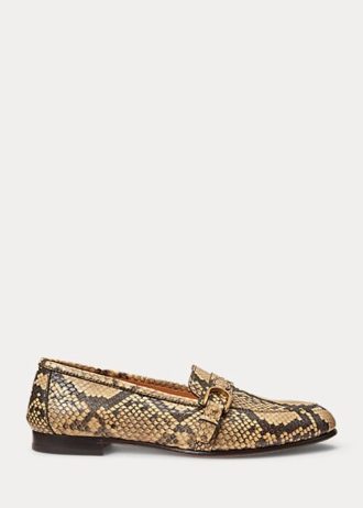 Snake Women’s Ralph Lauren Avah Welington Ayers Snakeskin Loafers