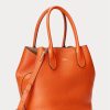 Sunset Orange Women’s Ralph Lauren Reversible Leather Medium Bellport Tote Bags Sunset Orange Women’s Ralph Lauren Reversible Leather Medium Bellport Tote Bags