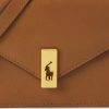 Tan Women’s Ralph Lauren Polo ID Leather Chain Wallets